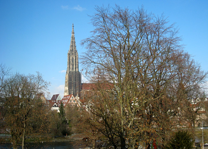 Aussicht aus meinem Hotelzimmer auf's Ulmer Münster